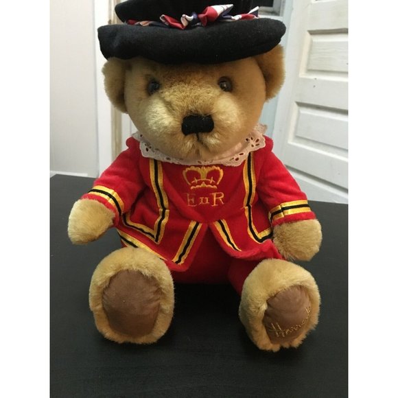 London Royal Guard Harrods Knightsbridge Beefeater Bear Plush 10" with Tag